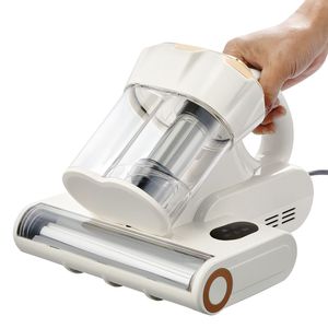 Aspirateur de matelas portable 550W avec une puissance d'aspiration de 18Kpa, double bac à poussière, filtre HEPA, chauffage ultrasonique pour lit, prise US - Product Image 1