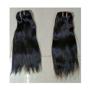 100% Natural Black Virgin Indian Hair <b>Extensions</b> High Quality 12 inches straight <b>Braiding</b> Hair From Temple - Product Image 4