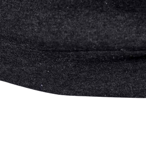 <b>Men's</b> Slim Fit Hooded <b>Sweatshirt</b> Solid Color Knitted Cotton Casual Wear With Pocket <b>White</b> Stripe Design - Product Image 3