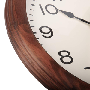 Horloge murale en bois rustique pour la décoration de la maison, horloge en bois faite à la main pour le salon, la chambre et le bureau - Product Image 2