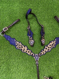 Nouvelle Selle de Cheval de Qualité Supérieure en Cuir, Modèle Western, avec Têtière et Collier de Poitrail Personnalisés en Pierre – Collection 2026 à Succès - Product Image 2