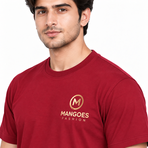 T-shirt décontracté premium 240 GSM en jersey simple 100% coton, finition lavée, impression logo DTF, coupe classique, manches courtes - Product Image 4