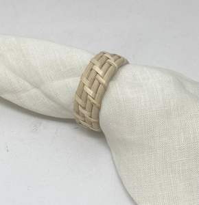 Anillo para Servilletas de Camping Redondo de 4.5cm con Diseño Floral Ecológico de Yute por N S Tomar Handicrafts - Product Image 2