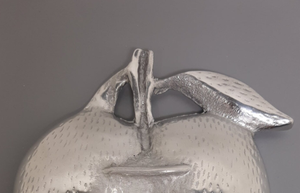 Gran oferta de metal de aluminio acabado en plata superventas plato de mesa decorativo tazón Plato decorativo de manzana plato antiguo - Product Image 6