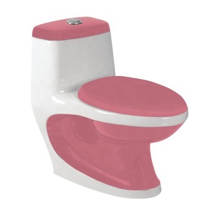 WC monobloc en céramique de haute qualité, sans bride, à double chasse, effet marbre, à poser contre le mur - Product Image 6