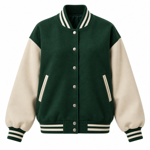 <b>Cheap</b> Price Casual <b>Winter</b> Warm Women's Customizable Varsity Baseball <b>Jacket</b> with Long Sleeves and - Product Image 1