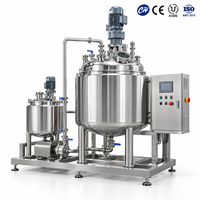 Cuve de mélange en acier inoxydable SUS304 de 30 L avec homogénéisateur à cisaillement élevé pour l'industrie alimentaire, cosmétique et chimique
