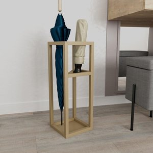 Porte-parapluies moderne en métal, grand support noir pour entrée, organisateur de rangement pour couloir intérieur - Product Image 5