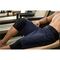 Nouveau short de bain Awrah personnalisé avec logo, style urbain, taille élastique, respirant, 100 % coton, imperméable, séchage rapide, couvrant les genoux