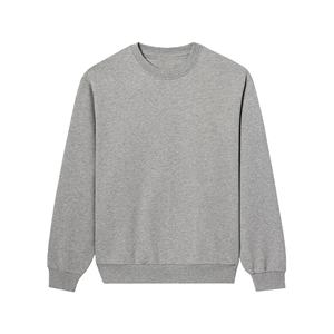 OEM/ODM personalizado bordado Logo Plus Size sudaderas con capucha y sudadera para hombres de alta calidad 100% algodón pesado cuello redondo sudadera - Product Image 2