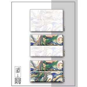 กระเบื้องปูผนังครัวพอร์ซเลนสีเขียวขาวขนาด 300x450 มม. ผิวขัดเงา กันลื่น ทนกรด กระเบื้องเซรามิกตกแต่งบ้าน - Product Image 5