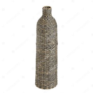 Vietrustic Handmade Black & Natural Table <b>Decor</b> <b>Vase</b> Seagrass <b>Vase</b> For Livingroom Décor Plant <b>Vase</b> - Product Image 3