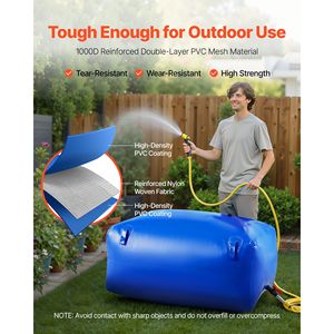Sacca per Acqua Pieghevole Portatile da 400 Litri, Contenitore Morbido Anti-perdita e Anti-strappo per Escursionismo - Product Image 3