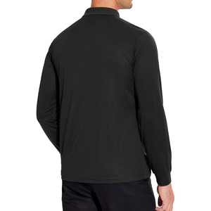 Nouveau Polo Homme Tendance Coupe Ample Décontractée Design Uni Respirant Manches Longues Slim Fit Couleur Unie Doux Qualité Usine - Product Image 6