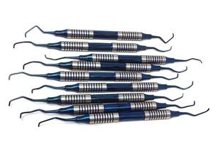 Kit de Curettes Parodontales Dentaires 9 Pièces Instruments Dentaires Manche Creux Acier Inoxydable CE ISO Manuel By Grip Surgical - Product Image 3