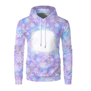 เสื้อฮู้ดแขนยาวสีขาวชมพูสำหรับผู้ชาย ทรงปกติ สไตล์ลำลอง ผ้าถัก สำหรับฤดูใบไม้ร่วง สีพื้น มีกระเป๋า - Product Image 5
