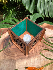 Decorative Marble T-Light <b>Candle</b> Holder, Elegant Natural Stone <b>Tea</b> Light Stand for Home & Gifting - Product Image 1