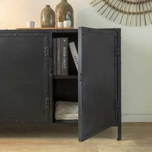 ตู้บุฟเฟ่ต์โลหะสีดำ 3 ประตู รุ่นวันดาน่า เรเดียนท์ อัลติส - Product Image 2