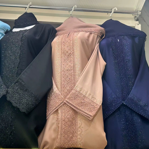 Nouvelle collection 2026 : Magnifique Abaya noire traditionnelle islamique pour femmes – Vêtements musulmans d'Arabie Saoudite et du Golfe - Product Image 1