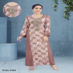 Abaya de Mujer con Diseño de Paneles al Estilo Árabe, Bordado y Adornos de Diamantes, Estampado de Cápsulas, Tela Mixta, Largo hasta el Tobillo, Mangas Largas - Product Image 3