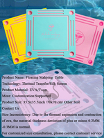 Table de Mahjong Double Couche en EVA Personnaliser 4 Joueurs Pool Mah Jongg Tray Table de Jeu Flottante pour American Mahjong