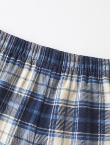 Pantalones de pijama de franela a cuadros para mujer, largos, con cordón en la cintura, de tiro medio, corte regular, 100% algodón, informales, para dormir en invierno - Product Image 6