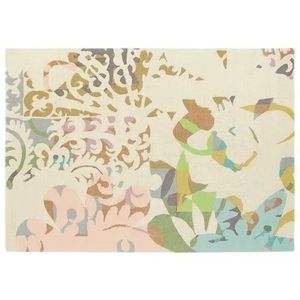 Alfombra anudada a mano antideslizante de diseño Floral, alfombra sintética suave y sedosa, juegos de alfombras hechas a mano bordadas, algodón al por mayor - Product Image 3