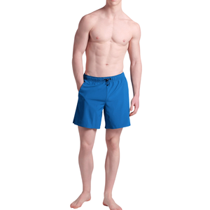 Shorts de bain respirants pour hommes, séchage rapide, pour fitness, entraînement athlétique, gym, avec cordon élastique, couleur unie, style boardshorts - Product Image 5