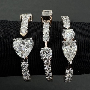 แหวนเพชรทรงหยดน้ำมาร์คีส์มรกตทรงหัวใจ 14K โรสโกลด์ 2.20 กะรัต เพชรเลี้ยงในห้องปฏิบัติการ สำหรับผู้หญิง เครื่องประดับชั้นดี - Product Image 6