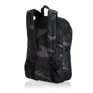 Sac à dos en toile camouflage noir et gris avec poche avant zippée, poignée supérieure et bretelles, sac à dos de 50-70L - Product Image 3