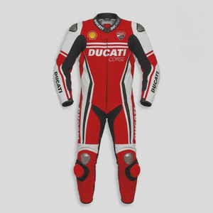 MotoCP Rucati Racing Cowhide/Kangaroo Leather Suit Jumpsuit/Traje Advanced Protection for Track & Street Made to Measure - Product Image 2