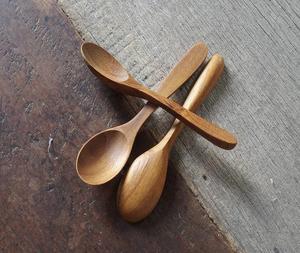 Cuillère en bois de restauration des fabricants chinois Technique de polissage de bouleau écologique imprimée sur mesure par FSInternational - Product Image 4