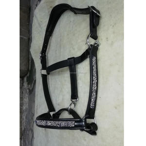Cuero Premium de alta calidad, con adornos de cristal ostentosos, caballo de lujo, cuello Halter - Product Image 2