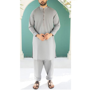 Shalwar Kameez de Algodón Elegante para Hombre, Atuendo Tradicional Cómodo, Diseño de Manga Larga, Shalwar Kameez Moderno de Algodón para Hombre - Product Image 1