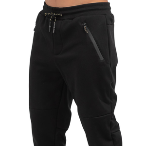Customized <b>Men</b> Plain Trouser Zipper Pocket Drawstring Waist <b>Tapered</b> Fit Cuffed <b>Jogger</b> Pants OEM Casual Clothing Factory Supplier - Product Image 5