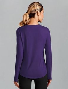 OEM ODM <b>Womens</b> <b>Long</b> Sleeve Yoga <b>Top</b> Eco-Friendly Quick Dry Spandex/Nylon Custom Sportswear Activewear Fitness Gym Workout - Product Image 1