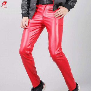 กางเกงหนังผู้ชายใส่สบาย คุณภาพพรีเมียม หนังนุ่ม สไตล์คลาสสิก สำหรับใส่ลำลอง - Product Image 1