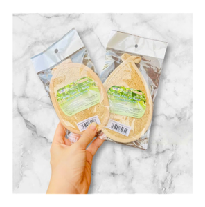Dried Loofah Bath <b>Sponge</b> Oval Shape All <b>Natural</b> For Adults Plain Style Opp Bag Packaging - Product Image 1