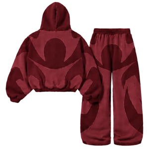 Ensemble survêtement unisexe marron décontracté avec sweat à capuche oversize et pantalon de jogging, coupe décontractée, tenue d'hiver - Product Image 2