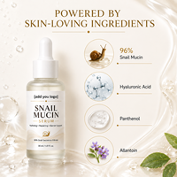 Fabrication sur Contrat de Sérum Visage à la Mucine d'Escargot, OEM ODM, Marque Privée, Fournisseur Cosmétique en Gros