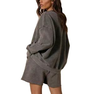 Women Trendy Summer <b>Shorts</b> Elastic Waist Comfortable Breathable Cotton Loose Fit Casual Fashion Beach <b>Travel</b> Wear - Product Image 3