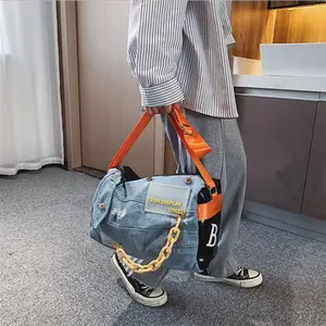 New Fashion Design Canvas Hot Selling Women Messenger Bags Ready To Ship 2023 Trendy Women Denim handbags