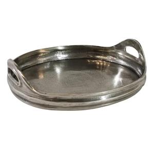 Bandeja de restaurante, platos de servir metálicos, bandeja de servir rectangular o redonda de acero inoxidable - Product Image 1