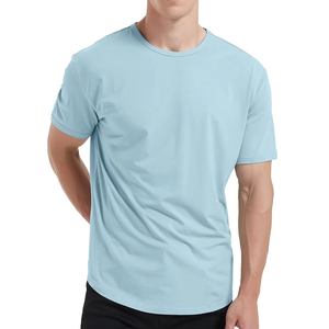 Camiseta Deportiva de Verano para Hombre, de Tela de Rizo, con Dobladillo Festoneado, Ajustada, con Impresión Personalizada de su Logotipo - Product Image 4