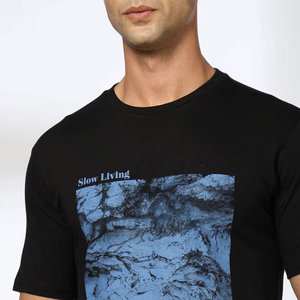 Custom Screen Print logo 230 Gsm Thick Cotton Casual t Shirt Men Vintage Washed Streetwear Short Sleeve <b>Tshirt</b> - Product Image 5