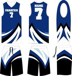 Maillots de basket-ball personnalisés professionnels pour hommes et enfants, ensembles de maillots et shorts, uniformes de basket-ball vierges pour collège, séchage rapide - Product Image 3