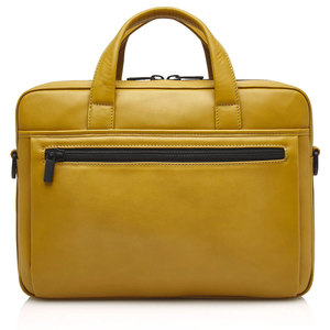 Sacs pour ordinateur portable professionnels et décontractés, légers, en cuir véritable, écologiques, grande capacité, compartiments organisés, bureau, affaires - Product Image 1