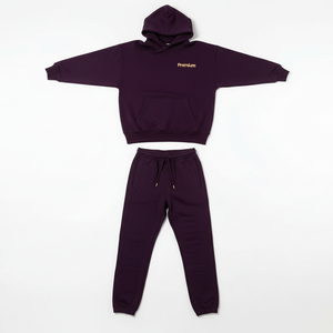 Private Label Cotton Fleece Tracksuit OEM Manufacturer Hoodie <b>Jogger</b> <b>Set</b> for Gym Brands - Product Image 1