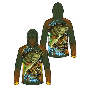 Camisa de Pesca con Capucha, Impermeable, Protección UV 50+, Secado Rápido, Transpirable, Spandex/Poliéster, Diseño Personalizable - Product Image 2
