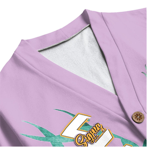 Cardigan en laine mérinos de haute qualité pour femmes, col en V, un bouton - Product Image 3